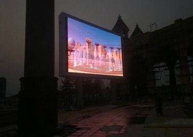 Große LED-Bildschirmanzeige im Freien, besonders angefertigt, Bildschirmanzeige 50/60Hz annoncierend fournisseur