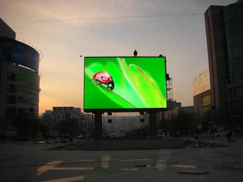 Buntes Bild-geführter Bildschirm im Freien, Schaukasten der Werbungs-P5 ultra dünn fournisseur
